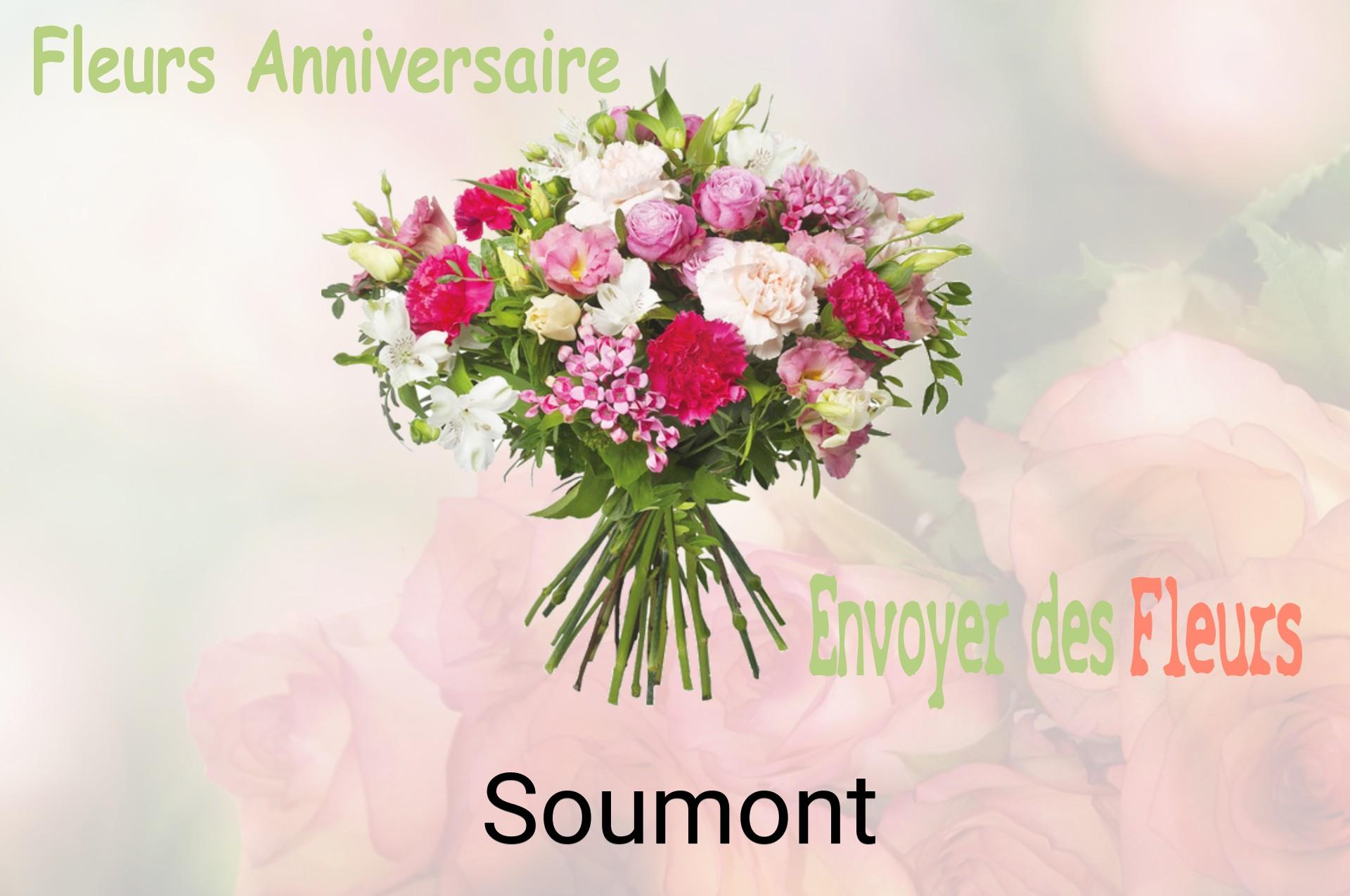 Bouquet de fleurs d’anniversaire livré à Soumont